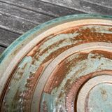Large stoneware pie dish from Blanot pottery.