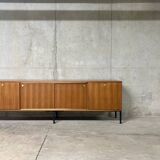 Buffet enfilade XXL teck Paolozzi Monopoly vintage années 60