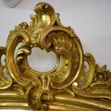 Wooden regency style mirror and gilded stucco 106x186cm