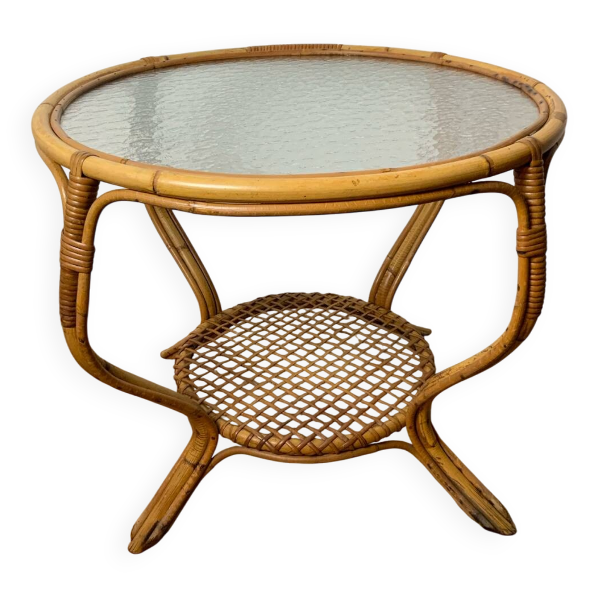 Rattan coffee table