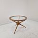 Tripod Table in Wood and Glass Attributed to Cesare Lacca, Italy, 1950s