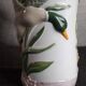 Large, very original vintage vase in slip