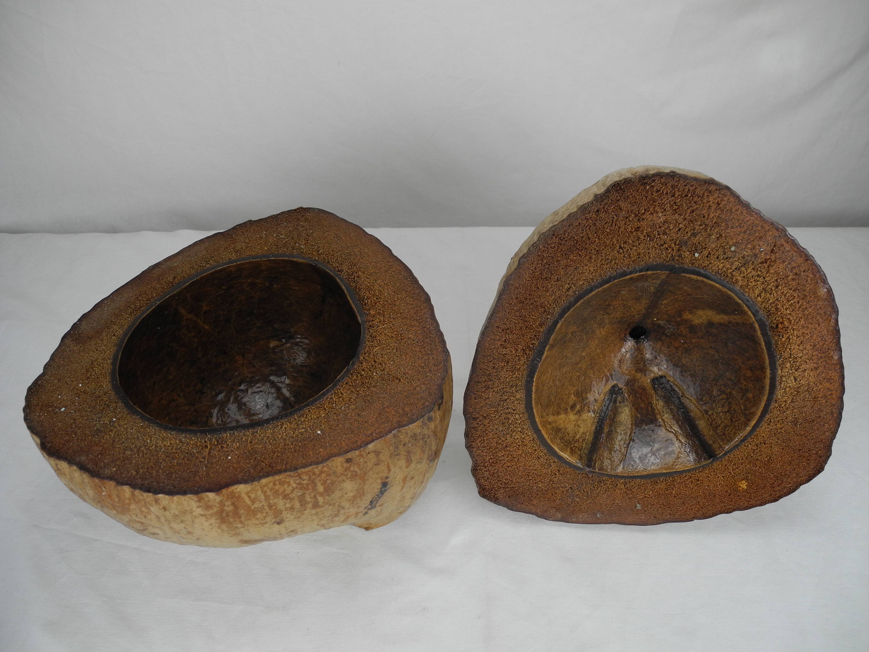 Old ice bucket coconut deco vintage