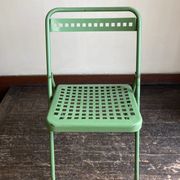 Garden chair in perforated sheet metal 1950