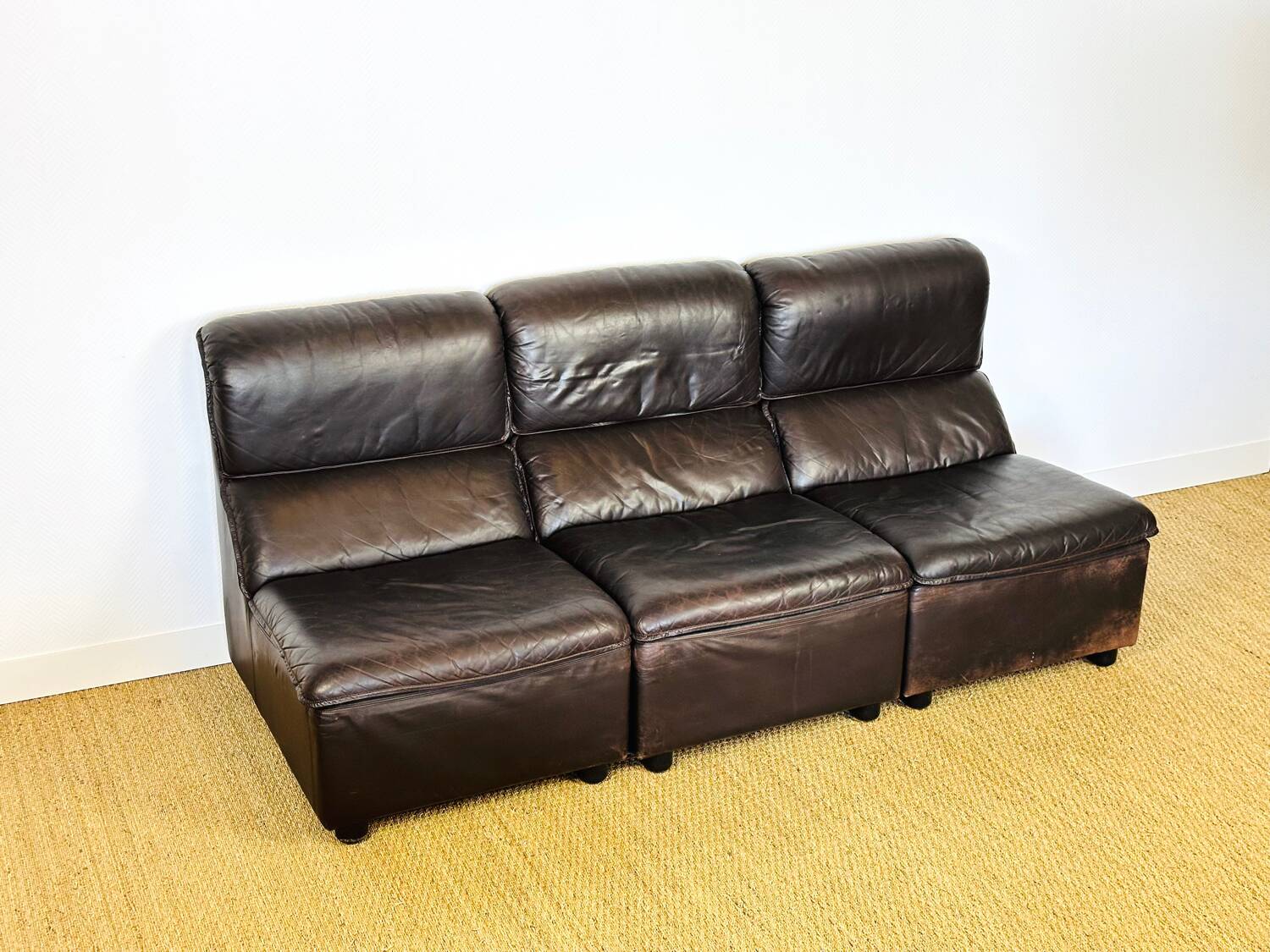 Modular leather sofa 1960