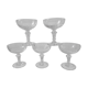 Lot of 5 20s crystal champagne glasses