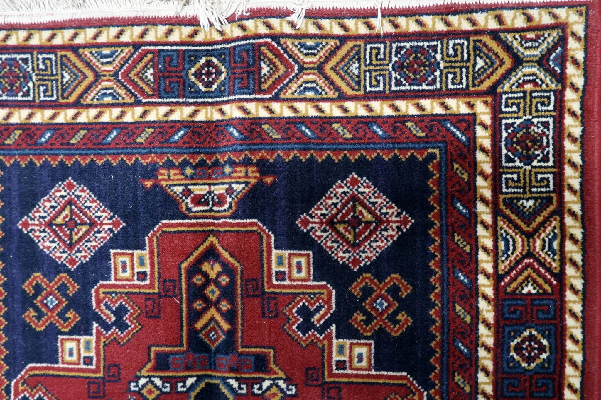 Vintage European Persian-style Shiraz rug 100 cm x 142 cm 1950s - 1C1232