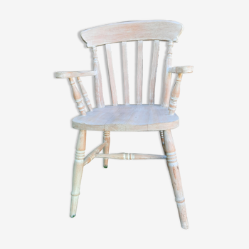 Solid wood chair cerusé chic countryside