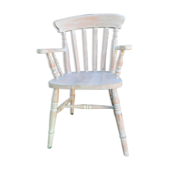 Solid wood chair cerusé chic countryside