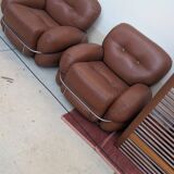 Set of 2 Okay armchairs by Adriano Piazzesi, 70s