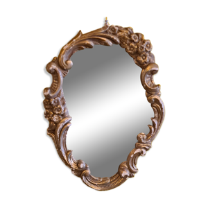 Plâtre doré miroir