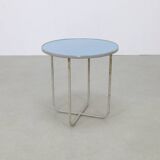 Dutch round bauhaus side table, 1930s