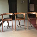 Lot of 5 Art Deco high chairs – 1930s – Origin: Casino de Biarritz