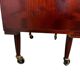 Vintage wooden wardrobe / small wardrobe on wheels
