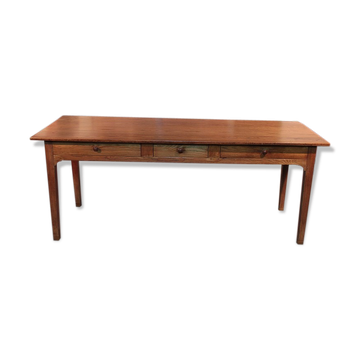 Table de ferme en frêne XIXème
