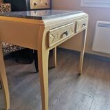 Grey marble art deco console