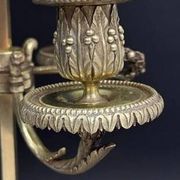 Bronze bouillotte lamp from the 19th century.