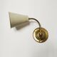 Magnificent adjustable italian Mid Century Modern brass wall sconce