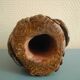 Ancienne sculpture chouette céramique terre cuite old ceramic owl statuette