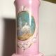 Vase Opaline Saint Louis peint main
