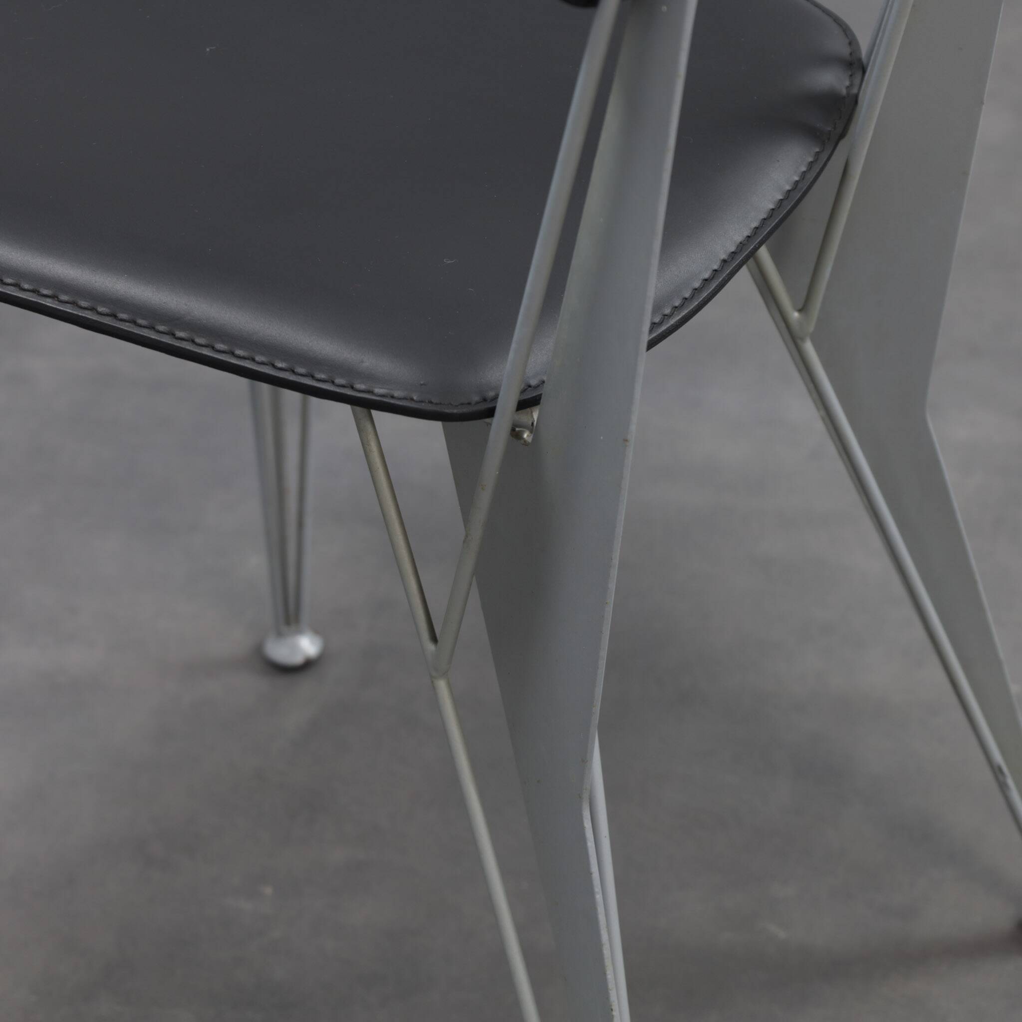 Set of 4 T38 dining chairs by Studio Archirivolto for Fasem, Italy, 1980s