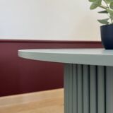 table basse ronde cannelée vert vente Ø 70 cm