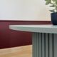 table basse ronde cannelée vert vente Ø 70 cm
