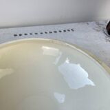 Vintage soup tureen, blue ironstone, Salins model, Castellane