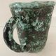Large vintage turquoise ceramic pot from the 60s. Perfect condition. Dimensions: 20 cm high x 17 l.