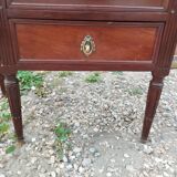 Antique Louis XVI style chest of drawers with marble top