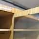 1960 Scandinavian wardrobe, atypical blond wood varnished, 4 doors 3
