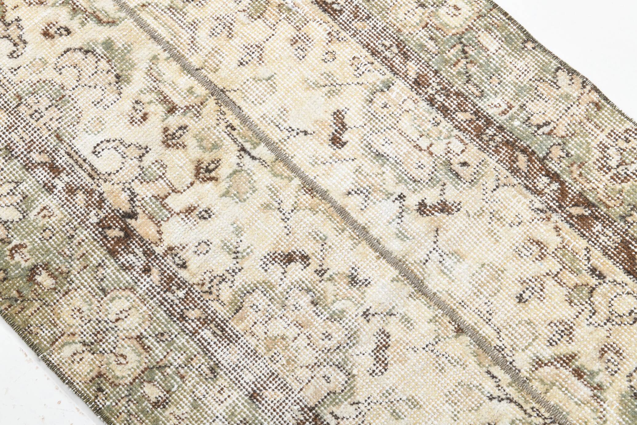 2x8 Shabby Chic Rug For Kitchen Vintage Runner Rug, 64x241Cm