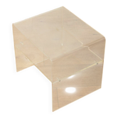 Minimalist side table from the 1960s made of acrylic glass