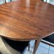 Round extendable table Rosewood Denmark vintage 1970