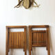 Lot of 2 folding chairs