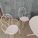 Wrought iron garden furniture