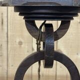 1950s oak chandelier - 5 lights