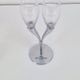 Crystal Champagne Flutes in Holder by Philippe Di Meo for Moët & Chandon, 1980s, Set of 2