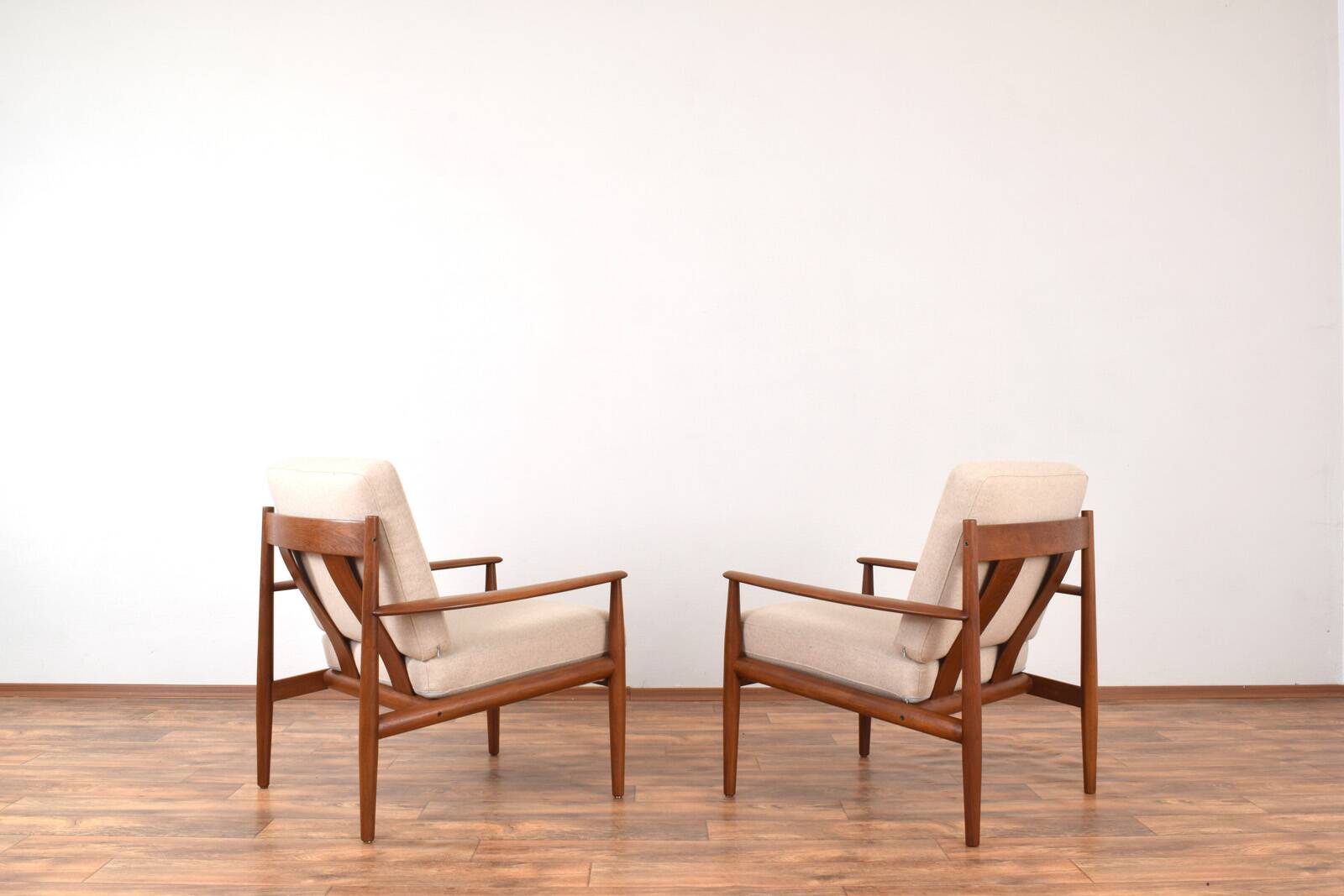 Mid-Century Danish Teak Lounge Chairs by Grete Jalk for France & Son, 1960s