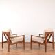 Mid-Century Danish Teak Lounge Chairs by Grete Jalk for France & Son, 1960s