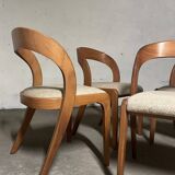 Set of 4 Gondola chairs - Baumann from the 60s/70s