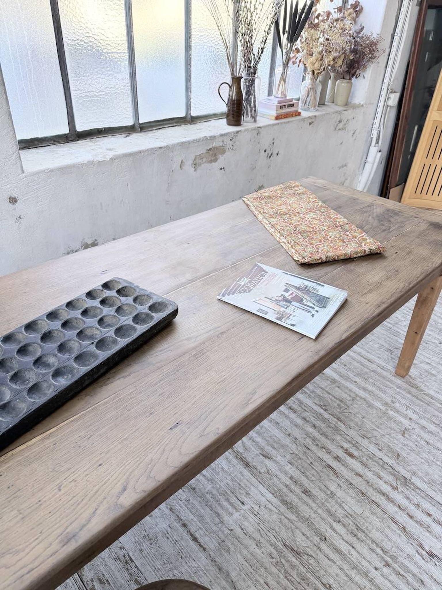 XL oak farmhouse table 1950 235cm