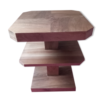 Coffee table walnut magnifying glass