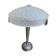 Art deco period lamp in chrome-plated steel