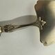 Cake or pie server 19th century silver metal engraved punch