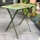 Garden table in green iron early twentieth