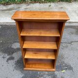 Scandinavian shallow solid wood shelf 1980