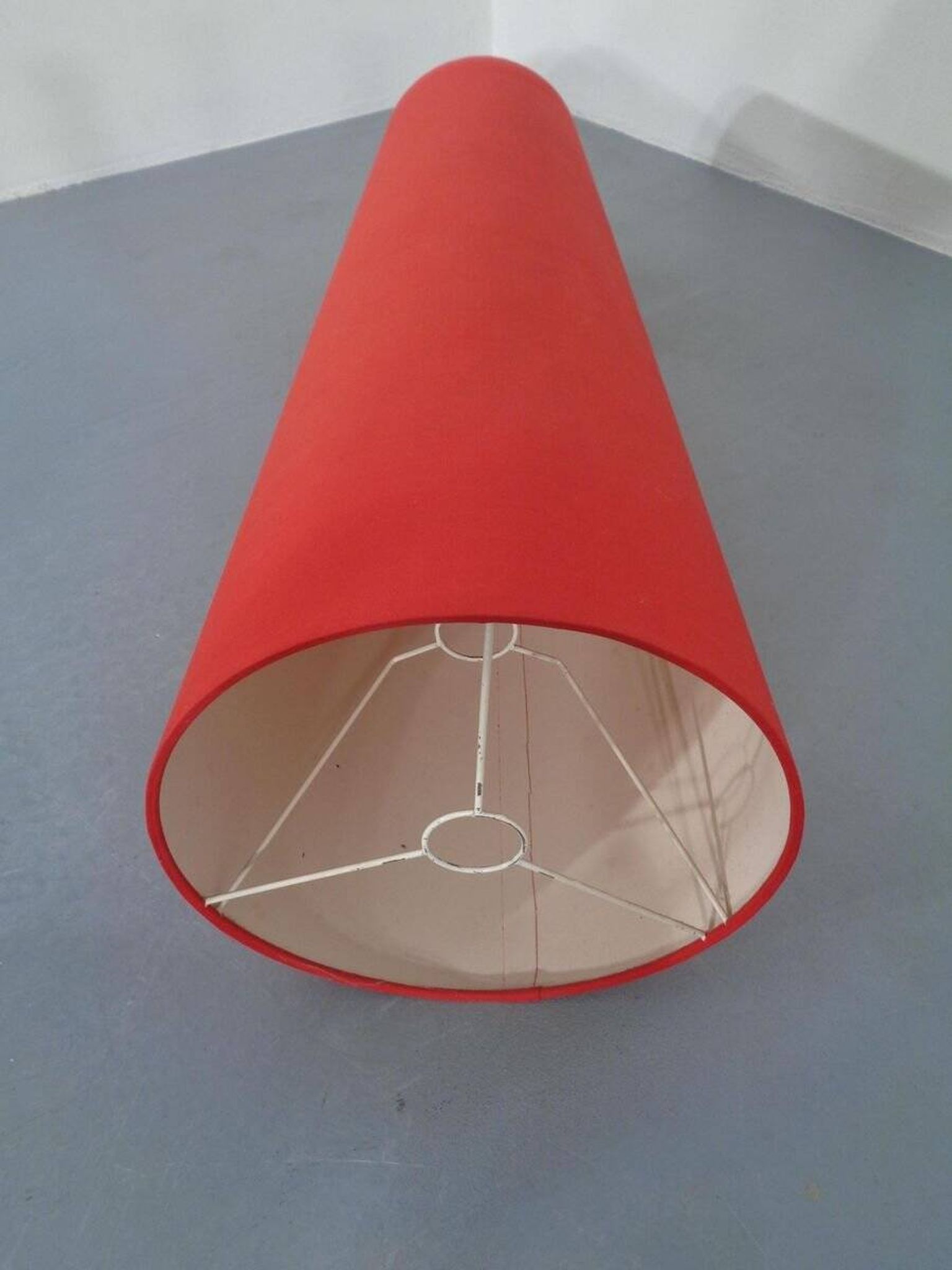 Floor lamp with illuminated glass stand from Doria Leuchten, 1960s.