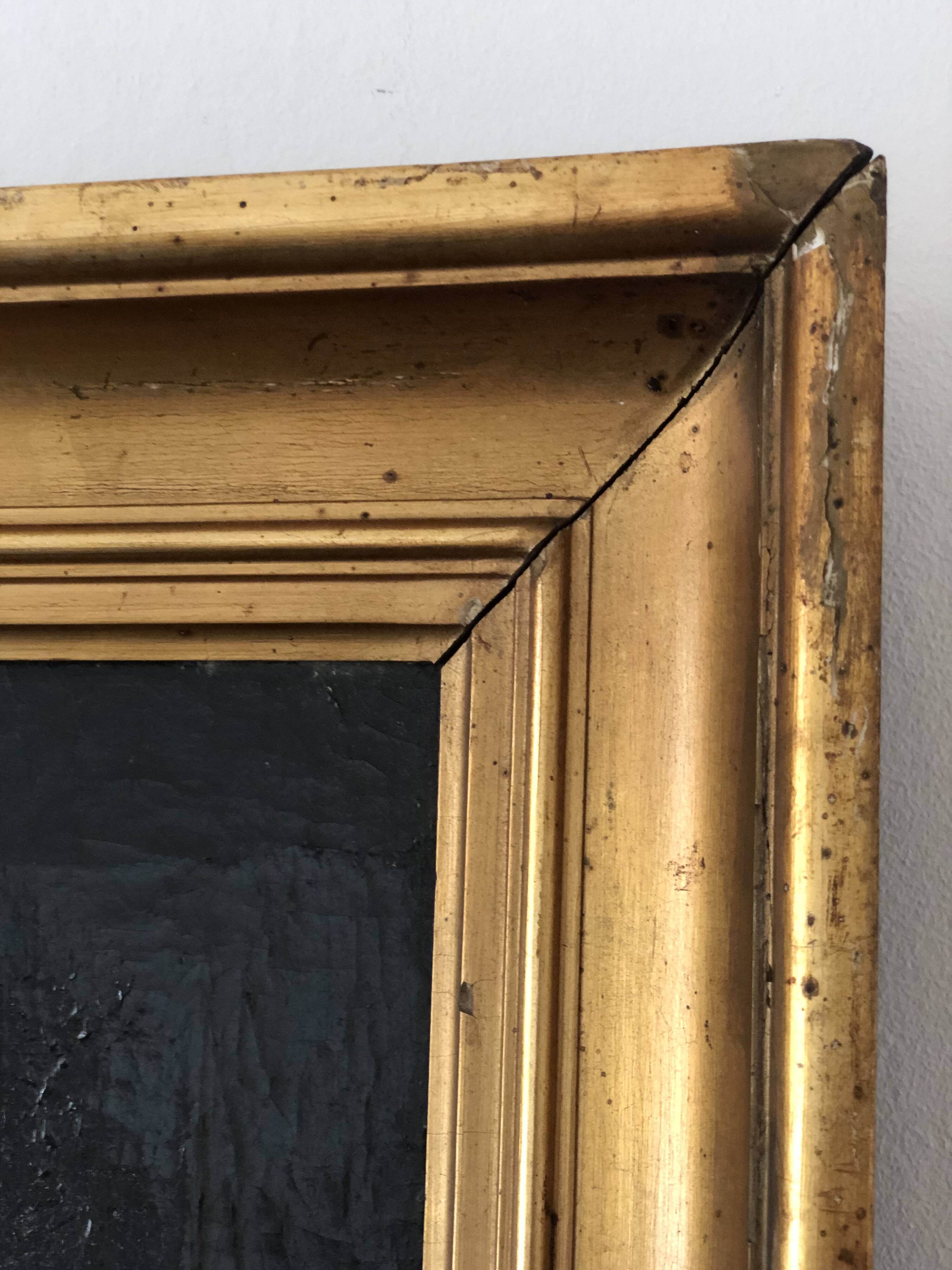 Antique Vintage Oil Portrait Painting of a Danish Gentleman, 19th Century