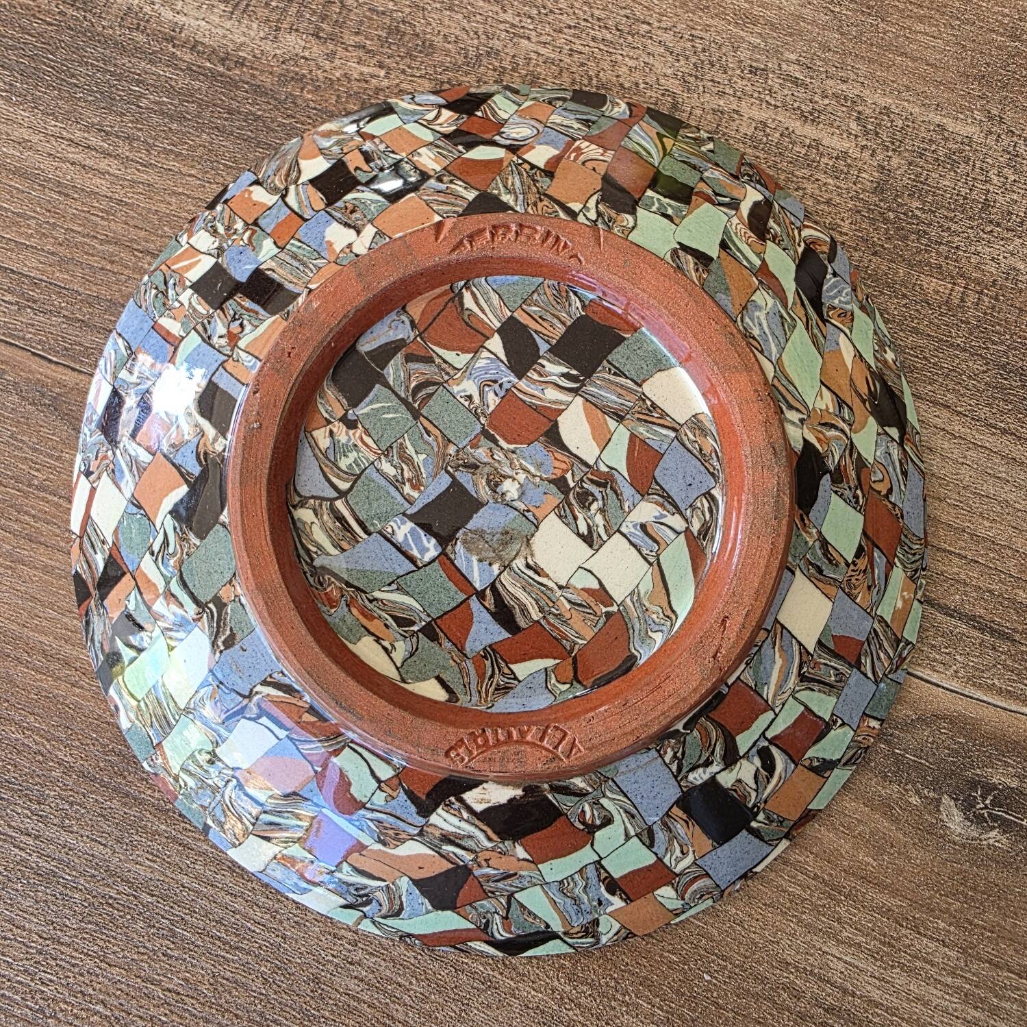 Rare Lot 3 Bowls GERBINO Vallauris – Mixed Earth Mosaic